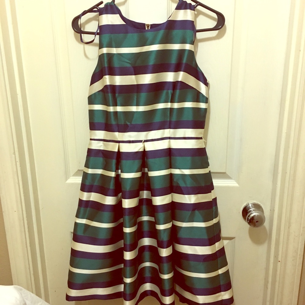 Adorable striped green dress